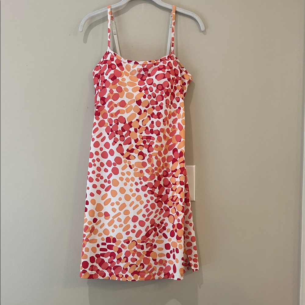 Athleta Pink and Orange Mini Dress